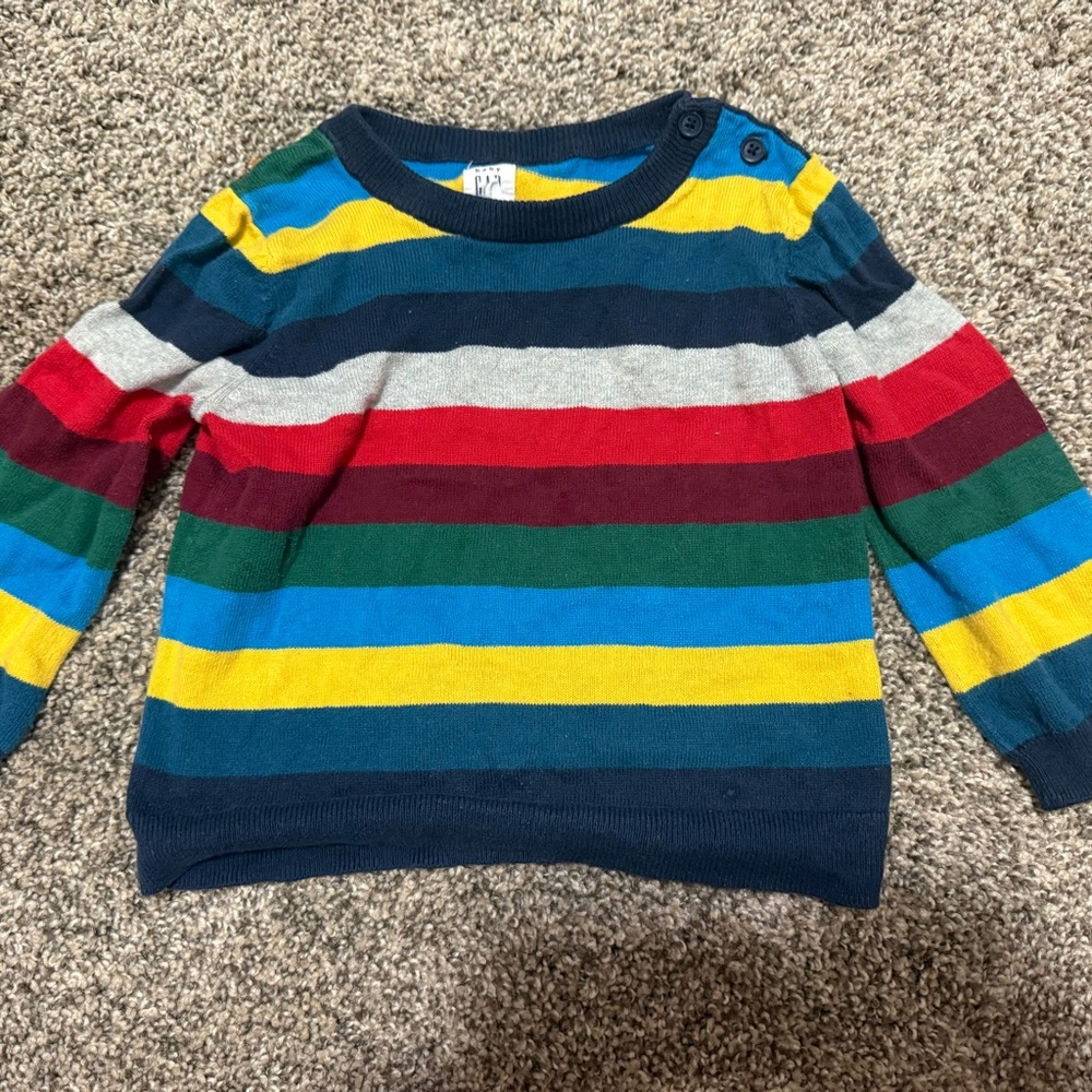 Baby GAP Toddler Striped Sweater - Multicolor